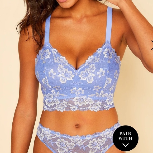 Savona Curvy Longline Bralette Cielo/Canvas - Picture 1 of 7